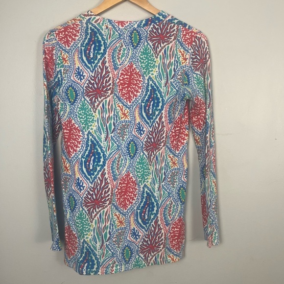 Lilly Pulitzer Women's Odette Tunic Multi Let Minnow Top size XS - Picture 5 of 5